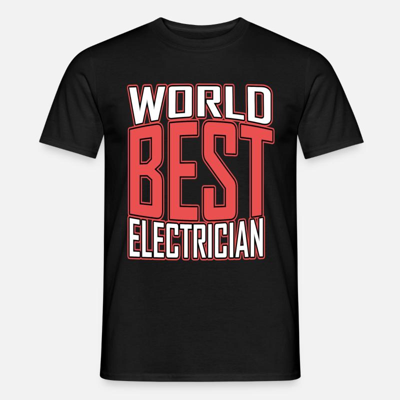 Elektriker Beruf Geschenk - Männer T-Shirt - Schwarz