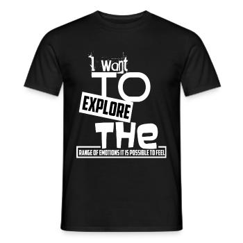 Erkundung Erkunden Abenteuer Spruch Geschenk - Männer T-Shirt - Schwarz - Vorne - AI Model Male 178 light (178cm)