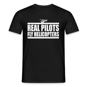 Hélicoptères Heli Heli - T-shirt homme - noir - Devant - AI Model Male 178 light (178cm)