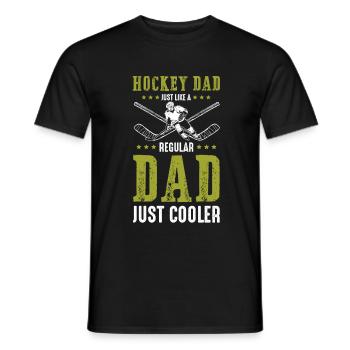 Hockey papa hockey sur glace - T-shirt homme - noir - Devant - AI Model Male 178 light (178cm)
