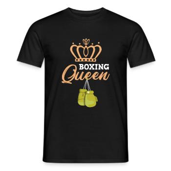 Boxen Queen Girl Frau - Männer T-Shirt - Schwarz - Vorne - AI Model Male 178 light (178cm)