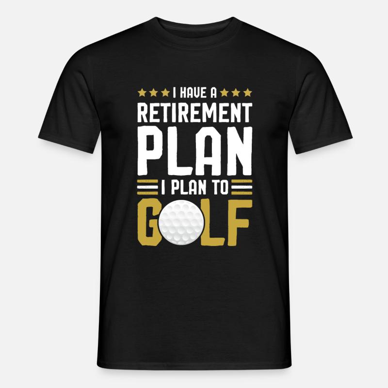 Golf Golfer Spruch - Männer T-Shirt - Schwarz