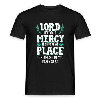 Citation biblique Jésus Bible foi - T-shirt homme - noir - Devant - AI Model Male 178 light (178cm)