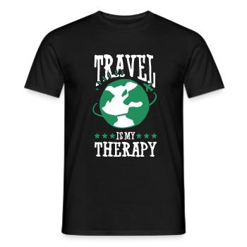 Voyage Thérapie Voyage - T-shirt homme - noir - Devant - AI Model Male 178 light (178cm)