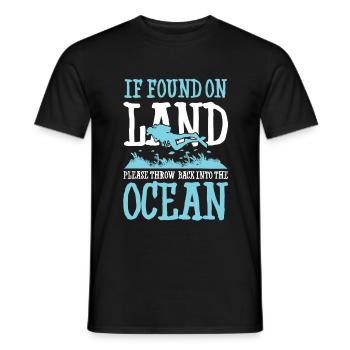 Scuba diving scuba dive diver - Men's T-Shirt - black - Front - AI Model Male 178 light (178cm)