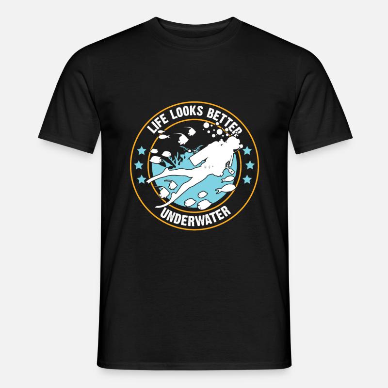 Scuba diving scuba dive diver - Men’s T-shirt - black