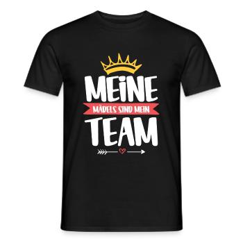 My girls My team Krone Girls - Men's T-Shirt - black - Front - AI Model Male 178 light (178cm)