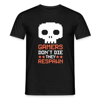 Gamer Totenkopf Game Over - T-shirt homme - noir - Devant - AI Model Male 178 light (178cm)