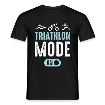 Triathlet Sport Rennen Laufen - Männer T-Shirt - Schwarz - Vorne - AI Model Male 178 light (178cm)