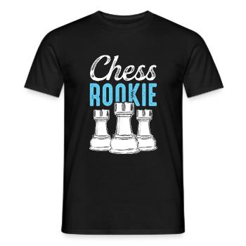 Chess Rookie Tower Chess - Men's T-Shirt - black - Front - AI Model Male 178 light (178cm)