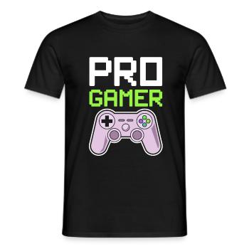 Pro gamer saying best - Men's T-Shirt - black - Front - AI Model Male 178 light (178cm)