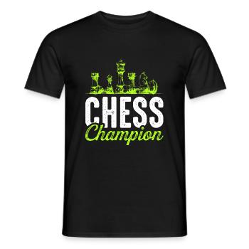 Chess Champion Chess - T-shirt homme - noir - Devant - AI Model Male 178 light (178cm)