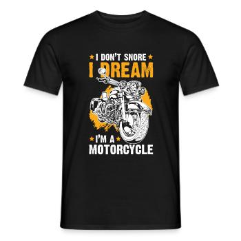 Motorrad Biker Motorcycle - Männer T-Shirt - Schwarz - Vorne - AI Model Male 178 light (178cm)