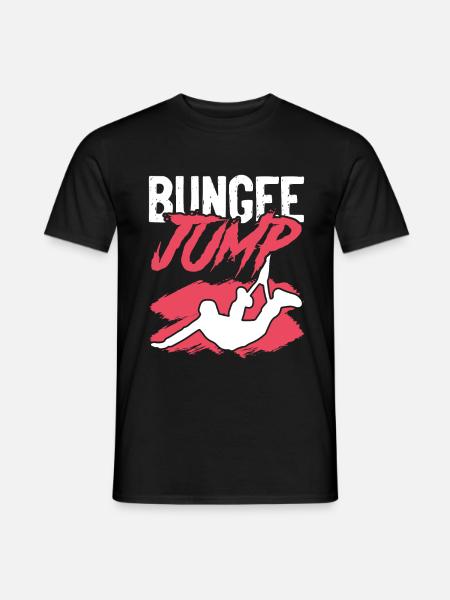 Bungee jumping jump - Men's T-Shirt - black