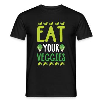 Gemüse Vegetable spruch - Männer T-Shirt - Schwarz - Vorne - AI Model Male 178 light (178cm)
