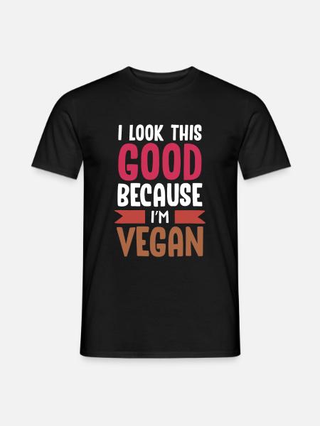 Vegan vegans - Men's T-Shirt - black
