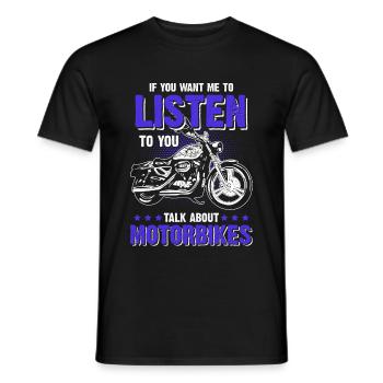 Motorbike Motorrad - Männer T-Shirt - Schwarz - Vorne - AI Model Male 178 light (178cm)