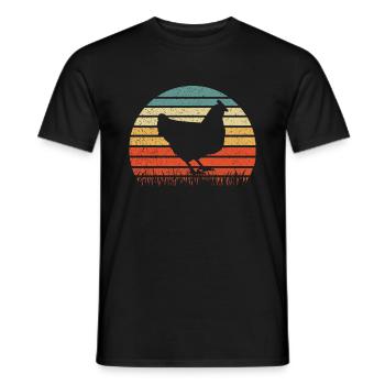 Chicken Chicken Chicken Stable Farm - Men's T-Shirt - black - Front - AI Model Male 178 light (178cm)