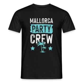 Mallorca Party Crew Beach - Men's T-Shirt - black - Front - AI Model Male 178 light (178cm)