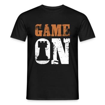 Spiel Schach Spieler - Männer T-Shirt - Schwarz - Vorne - AI Model Male 178 light (178cm)