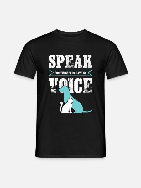 hund katze tierschutz - Männer T-Shirt - Schwarz