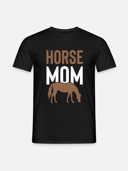 Horses Mom - Men's T-Shirt - black