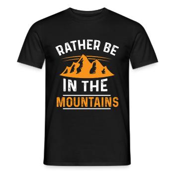 mountains spruch - T-shirt homme - noir - Devant - AI Model Male 178 light (178cm)