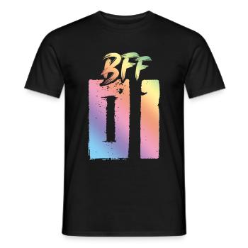 Bff 01 Beste Freunde - Männer T-Shirt - Schwarz - Vorne - AI Model Male 178 light (178cm)