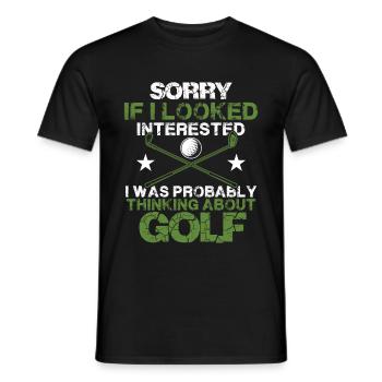 golf golf - T-shirt homme - noir - Devant - AI Model Male 178 light (178cm)