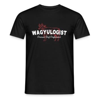 Wagyulogist Wagyu Beef GrillMaster Japan Steak - Men's T-Shirt - black - Front - AI Model Male 178 light (178cm)