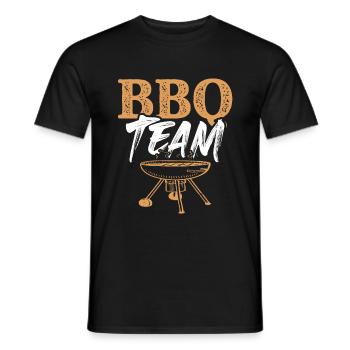 bbq team grillen - Männer T-Shirt - Schwarz - Vorne - AI Model Male 178 light (178cm)