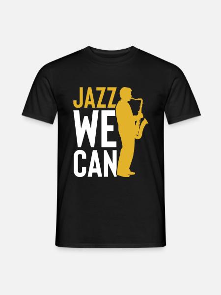 jazz we can - T-shirt homme - noir