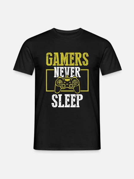 gamer do not sleep - Men's T-Shirt - black