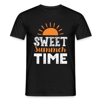 summertime sommer - Männer T-Shirt - Schwarz - Vorne - AI Model Male 178 light (178cm)