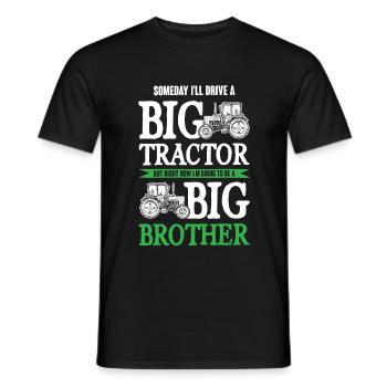 big tractor big brother - Men's T-Shirt - black - Front - AI Model Male 178 light (178cm)