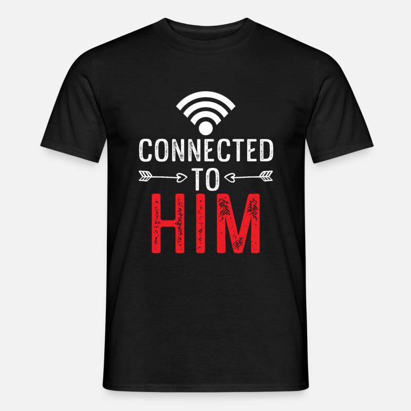 couples connected with him - Men’s T-shirt - black