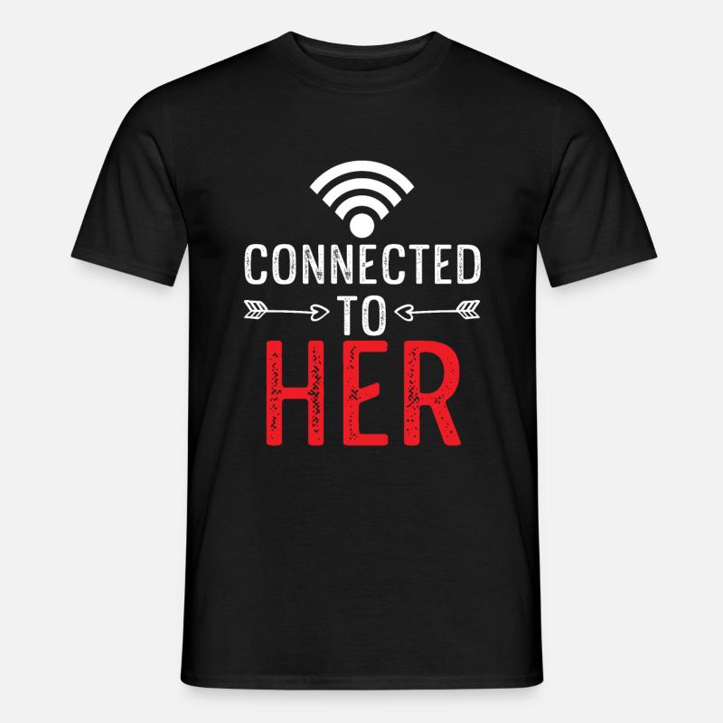 couples connected to her - Men’s T-shirt - black
