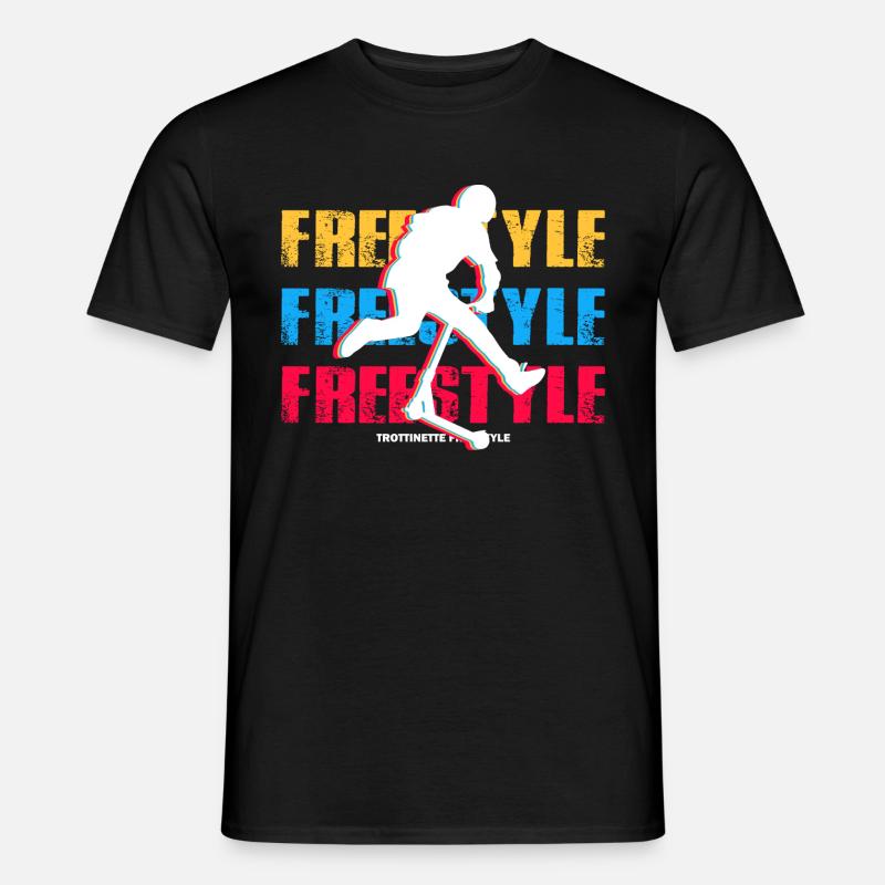 Freestyle-Roller - Männer T-Shirt - Schwarz