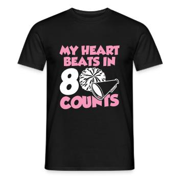 Spruch cheerleading - T-shirt homme - noir - Devant - AI Model Male 178 light (178cm)