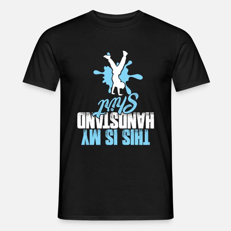 handstand cheerleading - Männer T-Shirt - Schwarz