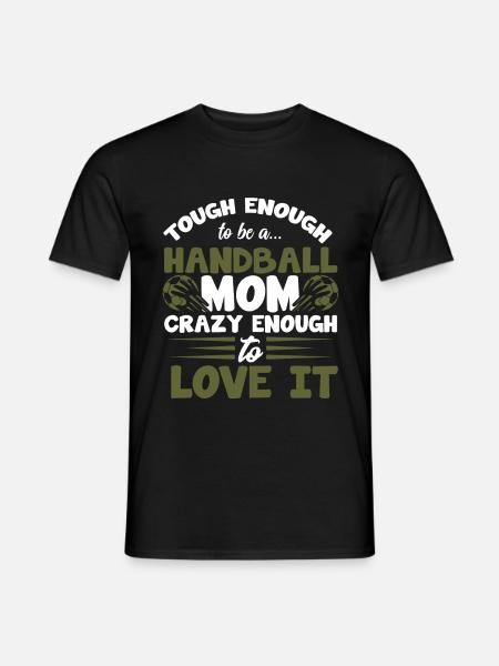 håndbold mor mama - Mænd T-shirt - sort