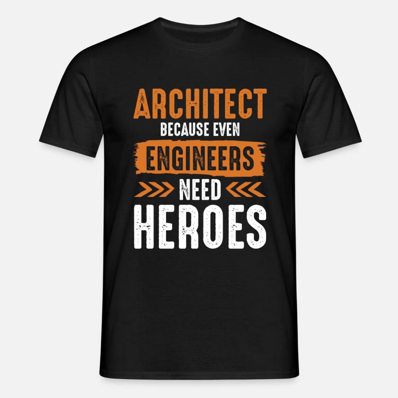 Engineer architect - Men's T-Shirt - black