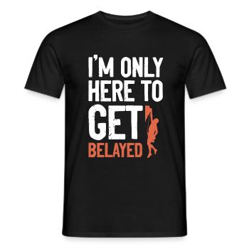 felsklettern klettern - Männer T-Shirt - Schwarz - Vorne - AI Model Male 178 light (178cm)