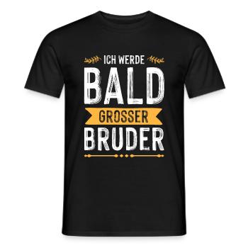 Ich werde grosser Bruder - Männer T-Shirt - Schwarz - Vorne - AI Model Male 178 light (178cm)