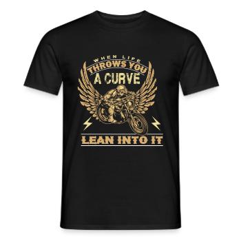 Moto - T-shirt homme - noir - Devant - AI Model Male 178 light (178cm)