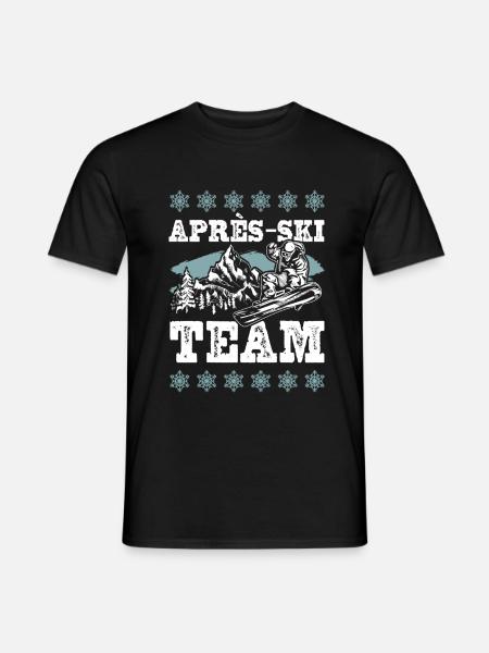 Après Ski Team - Männer T-Shirt - Schwarz