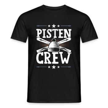 Pisten Crew - Männer T-Shirt - Schwarz - Vorne - AI Model Male 178 light (178cm)