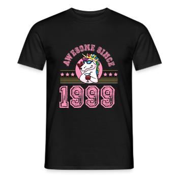 1999 Génial Licorne - T-shirt homme - noir - Devant - AI Model Male 178 light (178cm)