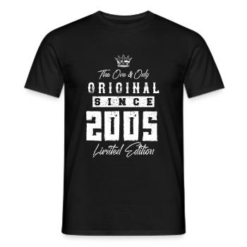 2005 limited edition - Männer T-Shirt - Schwarz - Vorne - AI Model Male 178 light (178cm)