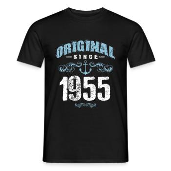 1955 original since - Männer T-Shirt - Schwarz - Vorne - AI Model Male 178 light (178cm)